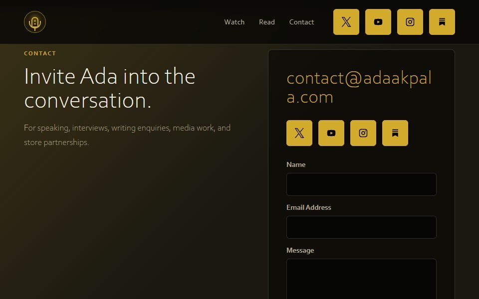 Ada Akpala contact section